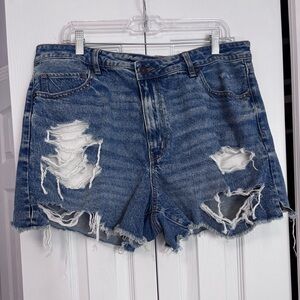 American Eagle Super High-Rise Mom Jean Shorts- Size 18 NWT